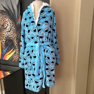 Sesame Street Cookie Monster Robe NWT